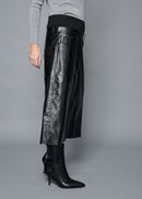 39 OAKLEY SKIRT / VINTAGE-LOOK ITALIAN VEGAN LEATHER - C15