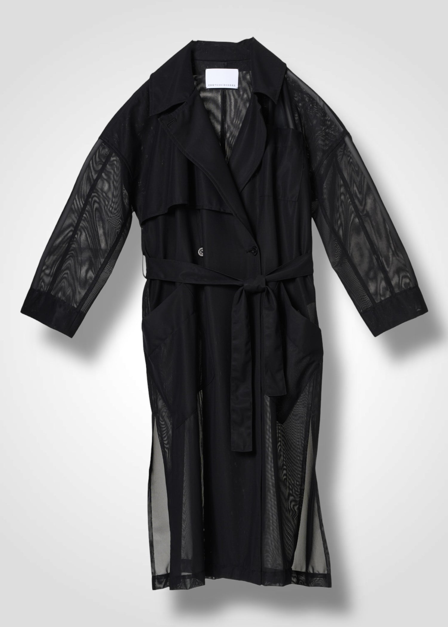 03 DOMINIQUE TRENCH COAT / SHEER RUSSELL JERSEY - C14