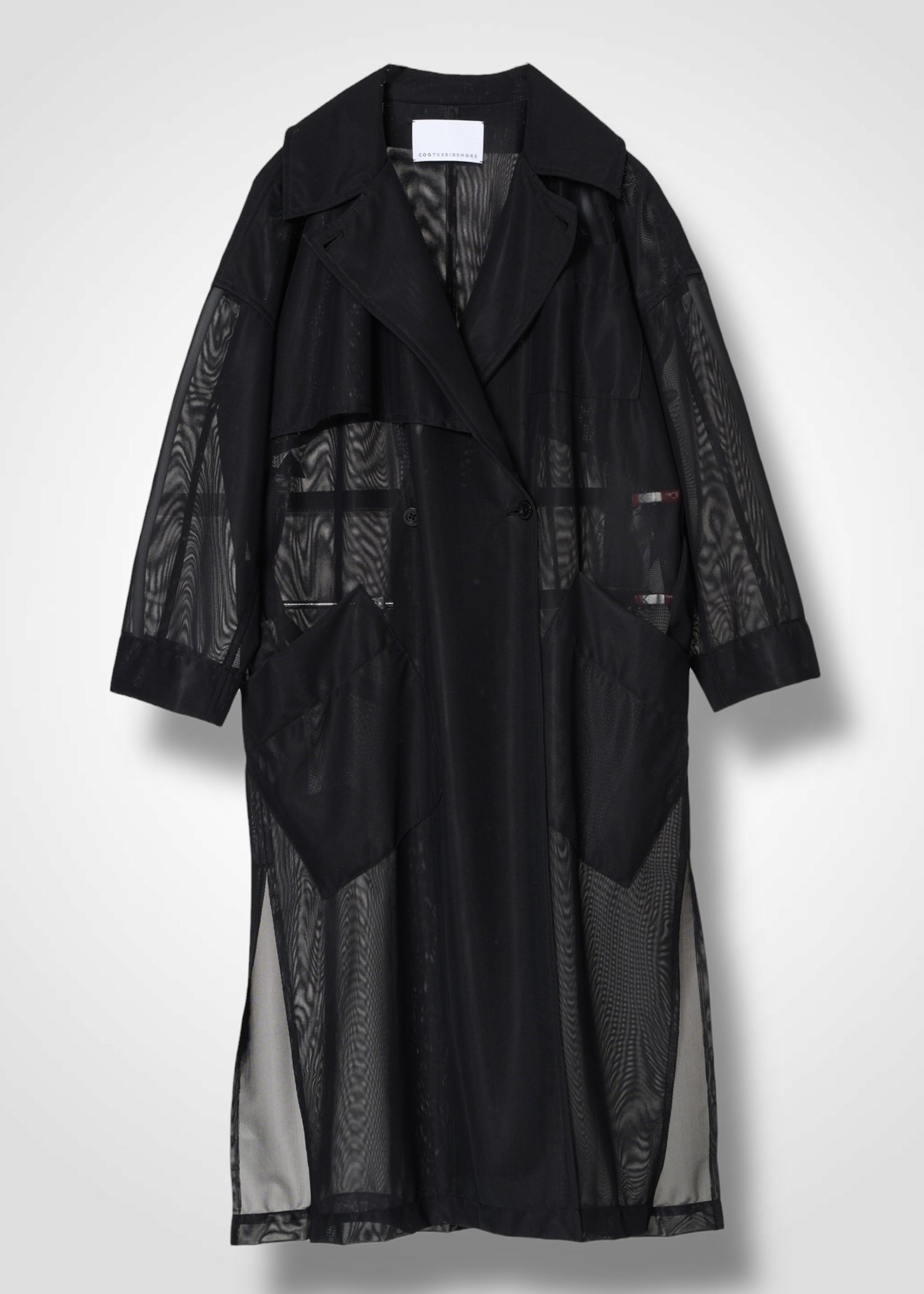 03 DOMINIQUE TRENCH COAT / SHEER RUSSELL JERSEY - C14