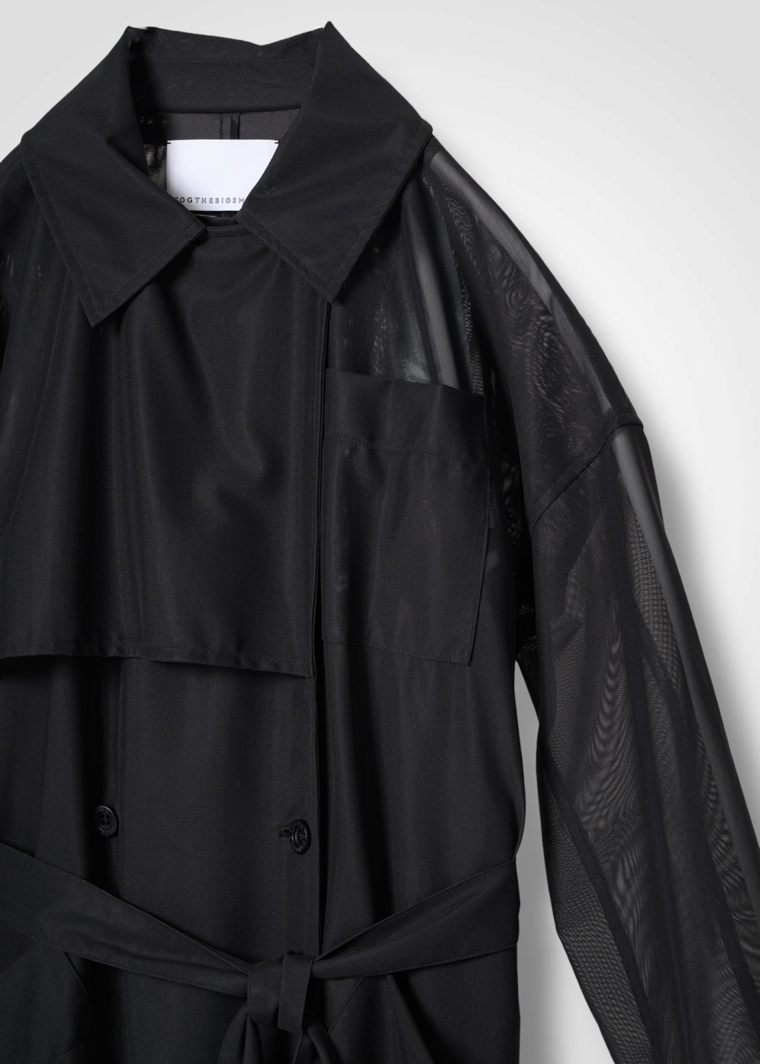 03 DOMINIQUE TRENCH COAT / SHEER RUSSELL JERSEY - C14