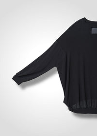 03 MACY NARROW SLV CREW NECK TOP / TENCEL CASHIMER PLAIN JERSEY - C13
