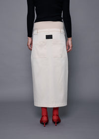 03 OKSANA SKIRT / DUCHESS SATIN STRETCH - C15