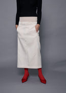 03 OKSANA SKIRT / DUCHESS SATIN STRETCH - C15