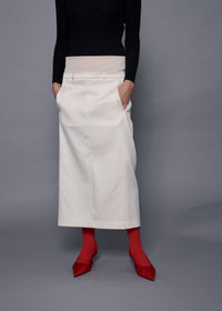 03 OKSANA SKIRT / DUCHESS SATIN STRETCH - C15
