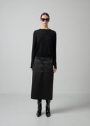 03 OKSANA SKIRT / DUCHESS SATIN STRETCH - C15
