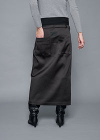 03 OKSANA SKIRT / DUCHESS SATIN STRETCH - C15