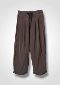 41 NIRVANA TUCKED-HEM TROUSERS / HIGH-COUNT PL STRETCH - C15