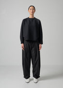 41 NIRVANA TUCKED-HEM TROUSERS / HIGH-COUNT PL STRETCH - C15