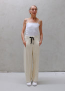 GALAXY SEMI-WIDE TROUSERS / RECYCLED WOOL QUARTER GAUGE KNITING - C9