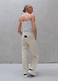 GALAXY SEMI-WIDE TROUSERS / RECYCLED WOOL QUARTER GAUGE KNITING - C9