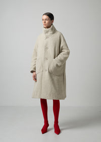 42 MARILYN COAT / ALPACA JAQUARD SHAGGY - C15
