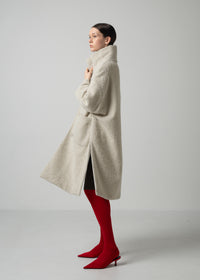42 MARILYN COAT / ALPACA JAQUARD SHAGGY - C15