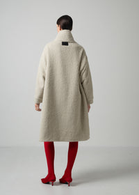 42 MARILYN COAT / ALPACA JAQUARD SHAGGY - C15