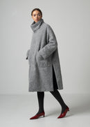 42 MARILYN COAT / ALPACA JAQUARD SHAGGY - C15