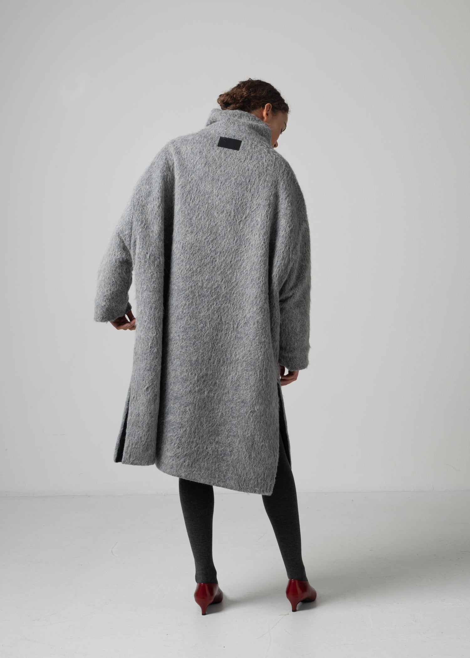 42 MARILYN COAT / ALPACA JAQUARD SHAGGY - C15