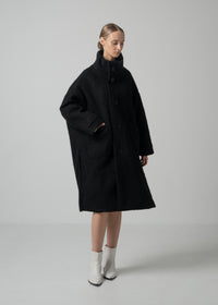 42 MARILYN COAT / ALPACA JAQUARD SHAGGY - C15