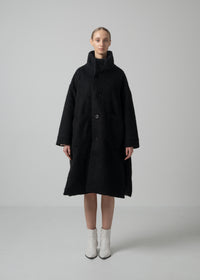 42 MARILYN COAT / ALPACA JAQUARD SHAGGY - C15