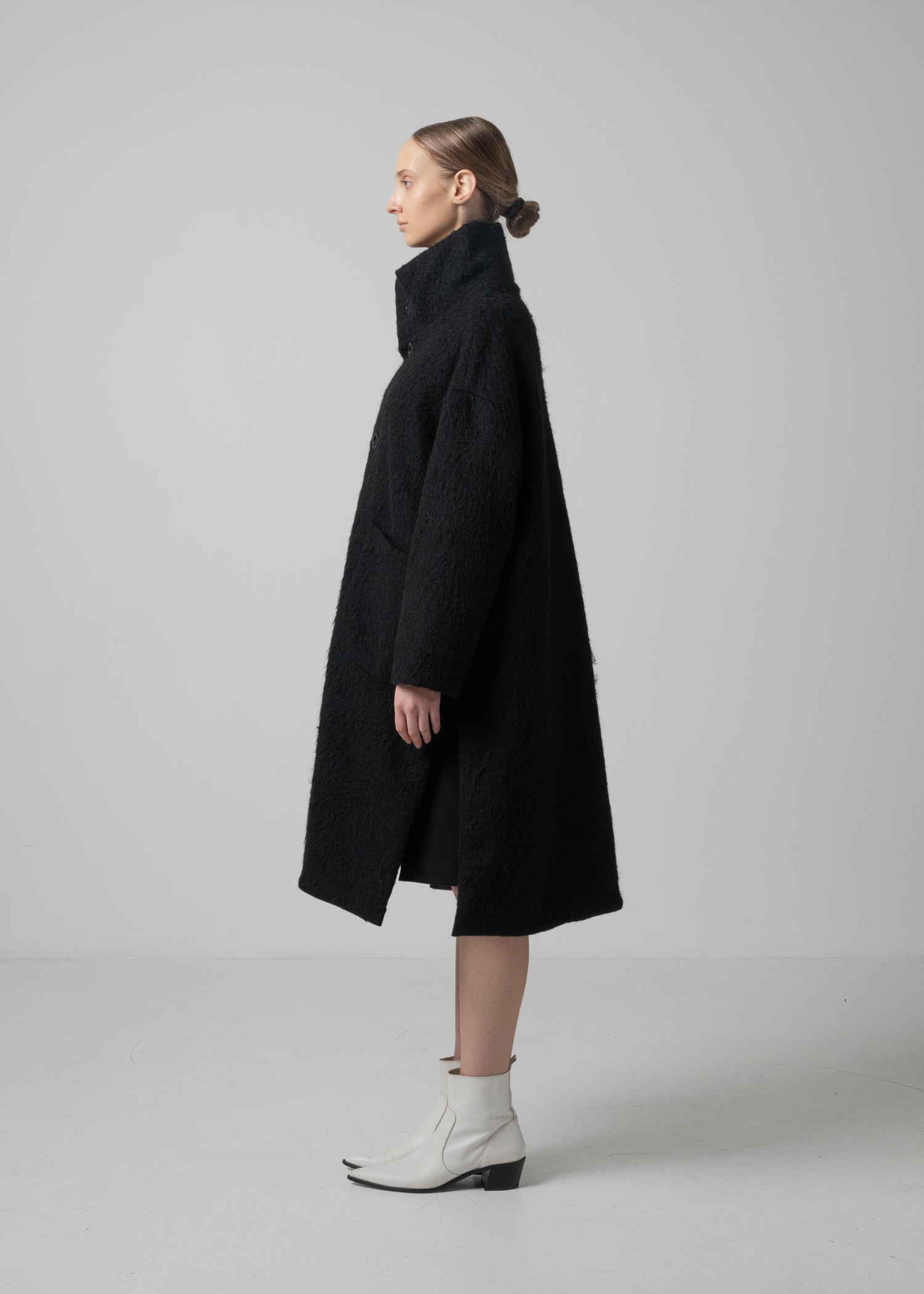 42 MARILYN COAT / ALPACA JAQUARD SHAGGY - C15