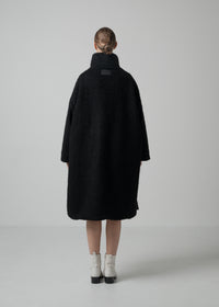 42 MARILYN COAT / ALPACA JAQUARD SHAGGY - C15