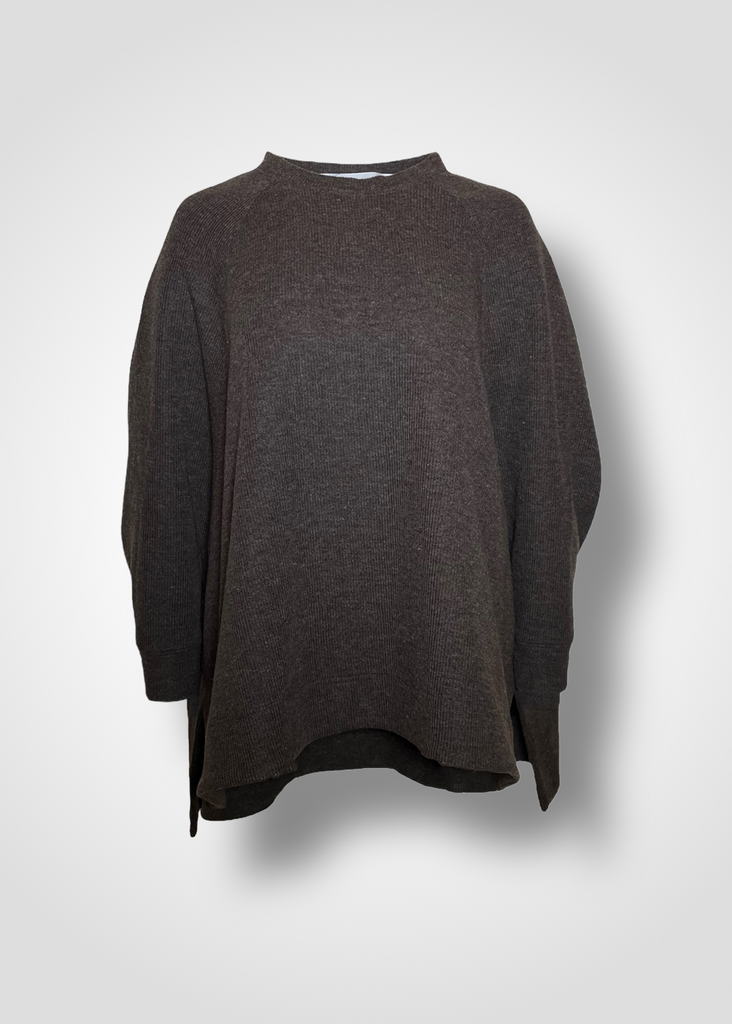 DAISY TOP / RECYCLED WOOL QUARTER GAUGE KNITING - C9