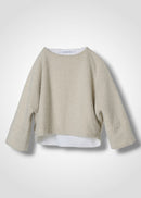 43 MELODY RAGLAN TOP / ALPACA JAQUARD SHAGGY - C15