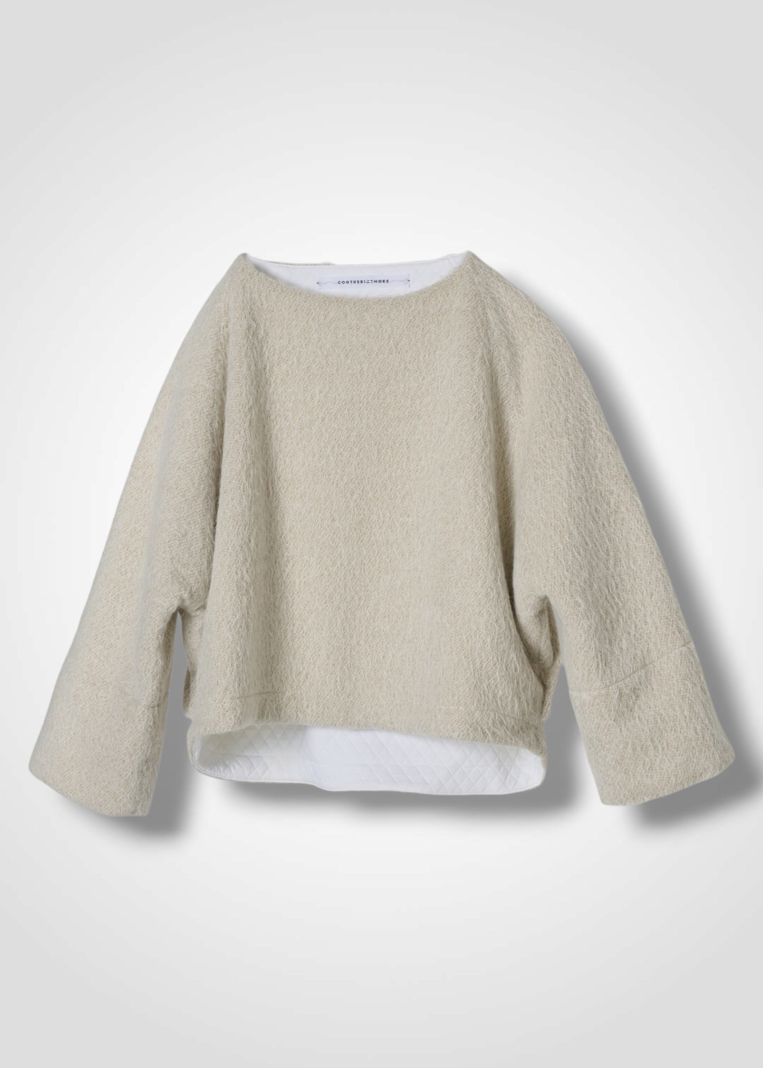 43 MELODY RAGLAN TOP / ALPACA JAQUARD SHAGGY - C15