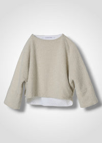 43 MELODY RAGLAN TOP / ALPACA JAQUARD SHAGGY - C15