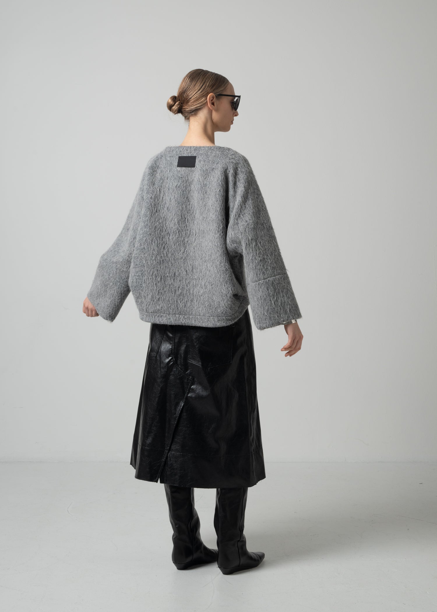 43 MELODY RAGLAN TOP / ALPACA JAQUARD SHAGGY - C15