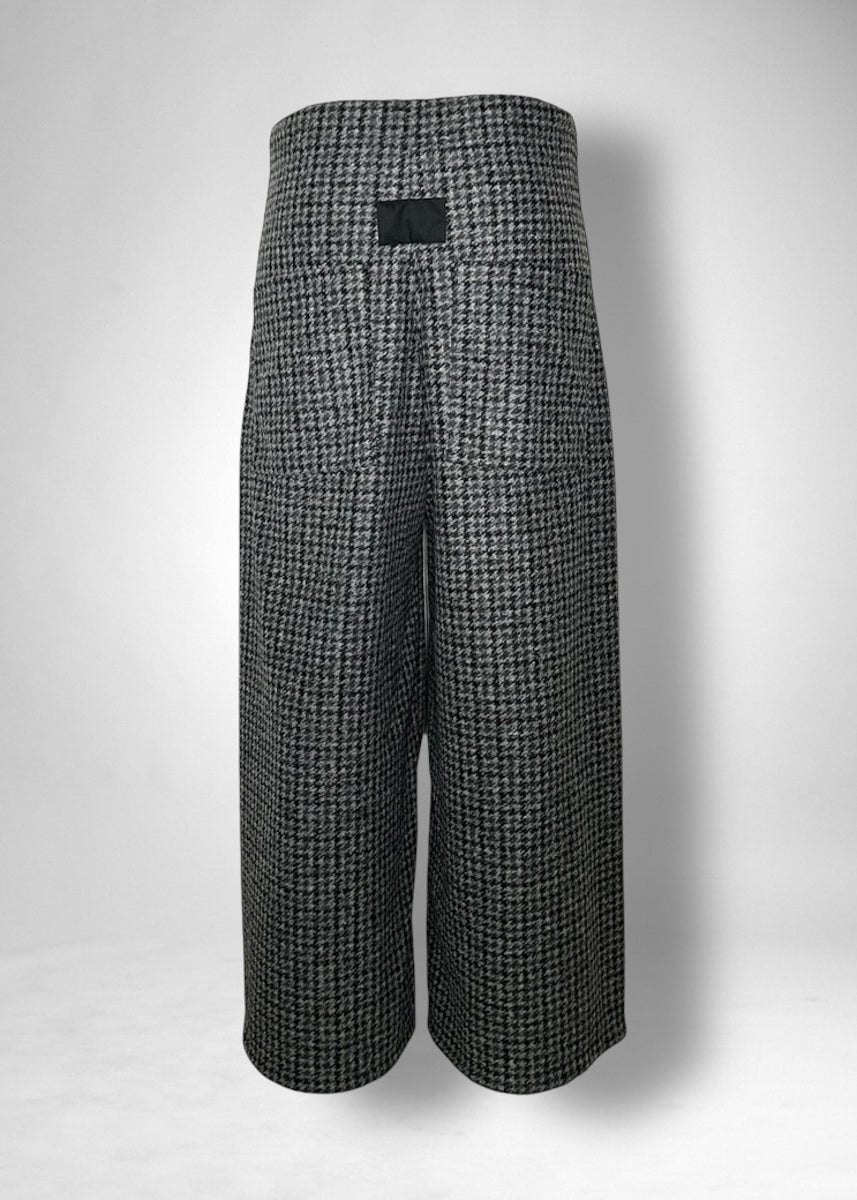 44 GENEVA WIDELEG TROUSERS / JACQUARD PLAID JERSEY - C11