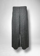 44 GENEVA WIDELEG TROUSERS / JACQUARD PLAID JERSEY - C11