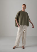 44 LANA TROUSERS / AIRY COTTON DOUBLE JERSEY - C14