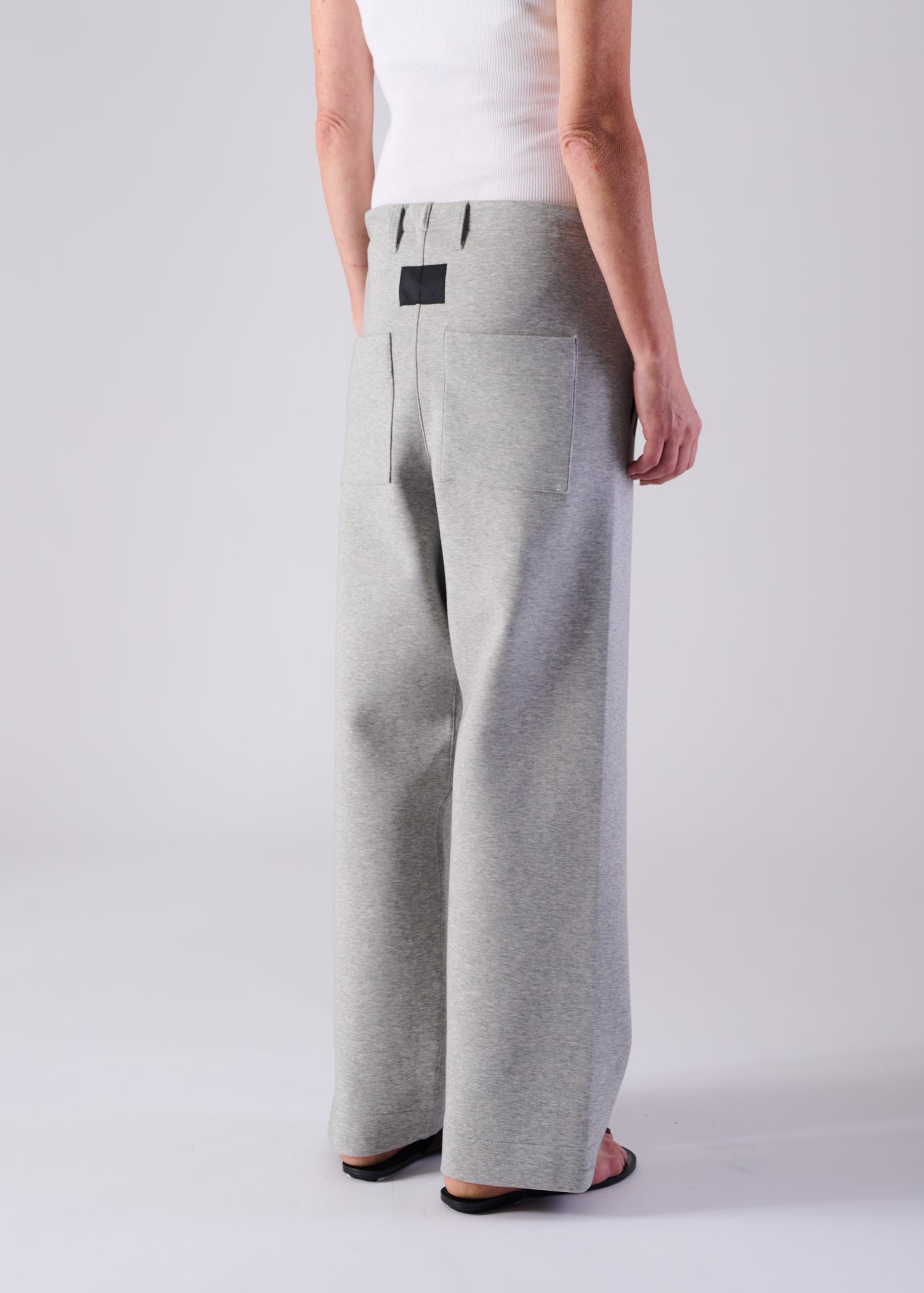 44 LANA TROUSERS / AIRY COTTON DOUBLE JERSEY - C14