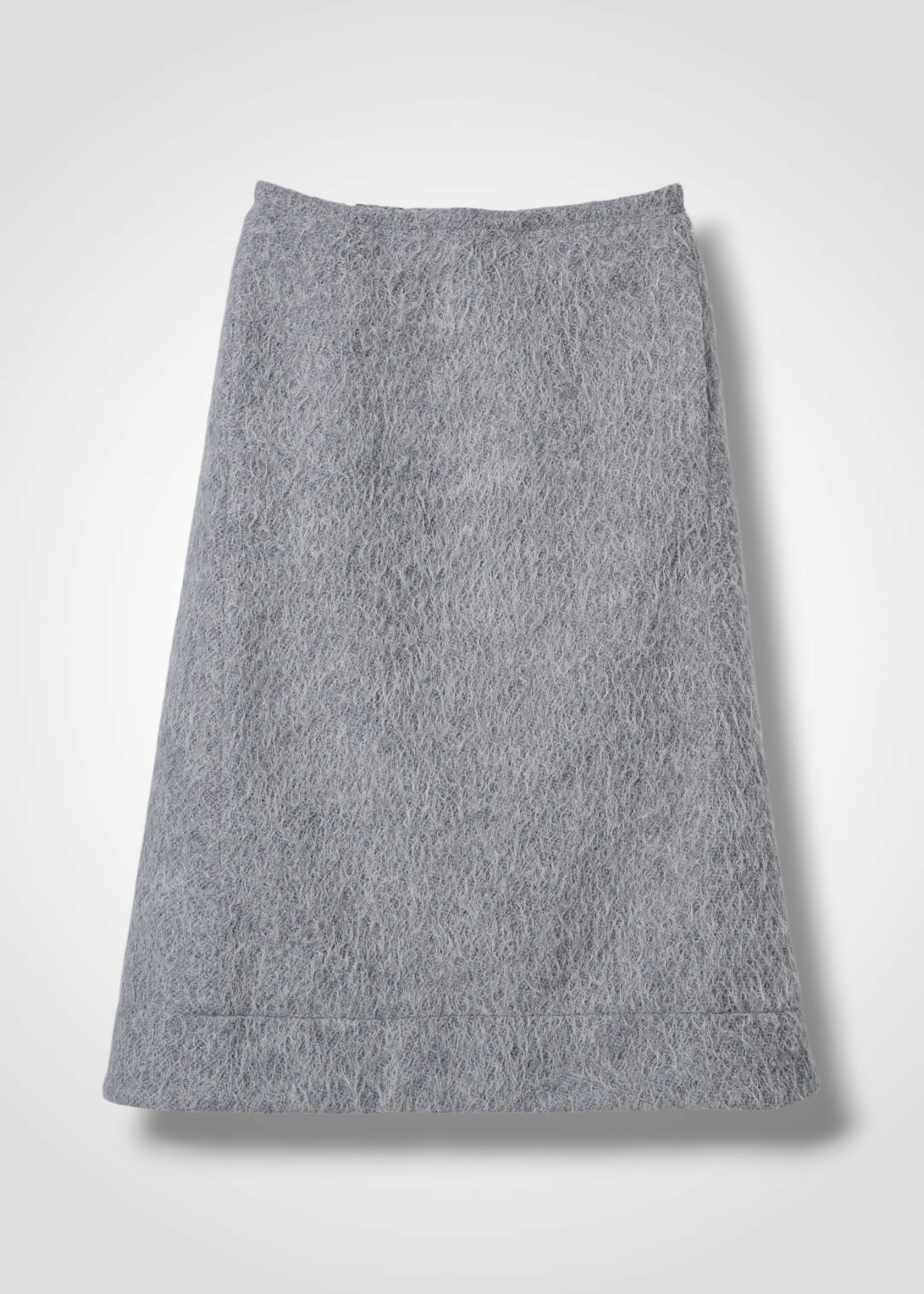 44 OCTAVIA A-LINE SKIRT / ALPACA JAQUARD SHAGGY - C15