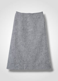 44 OCTAVIA A-LINE SKIRT / ALPACA JAQUARD SHAGGY - C15