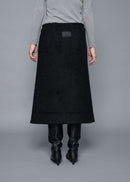 44 OCTAVIA A-LINE SKIRT / ALPACA JAQUARD SHAGGY - C15