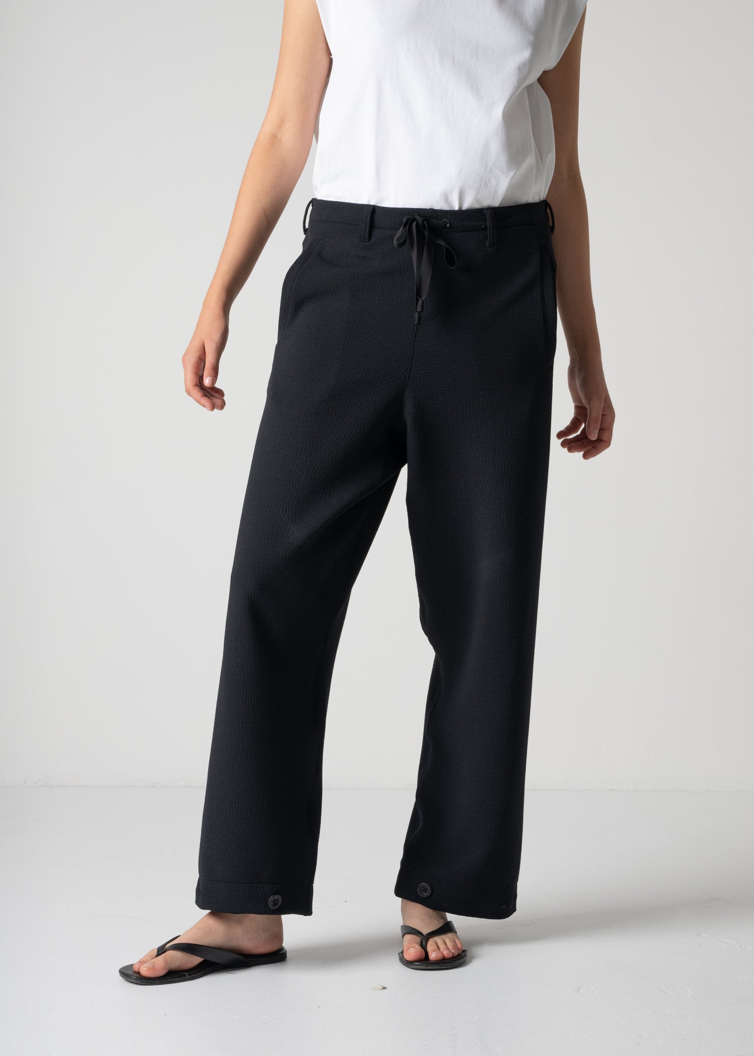 45 LANA TROUSERS / WRINKLE JERSEY - C12