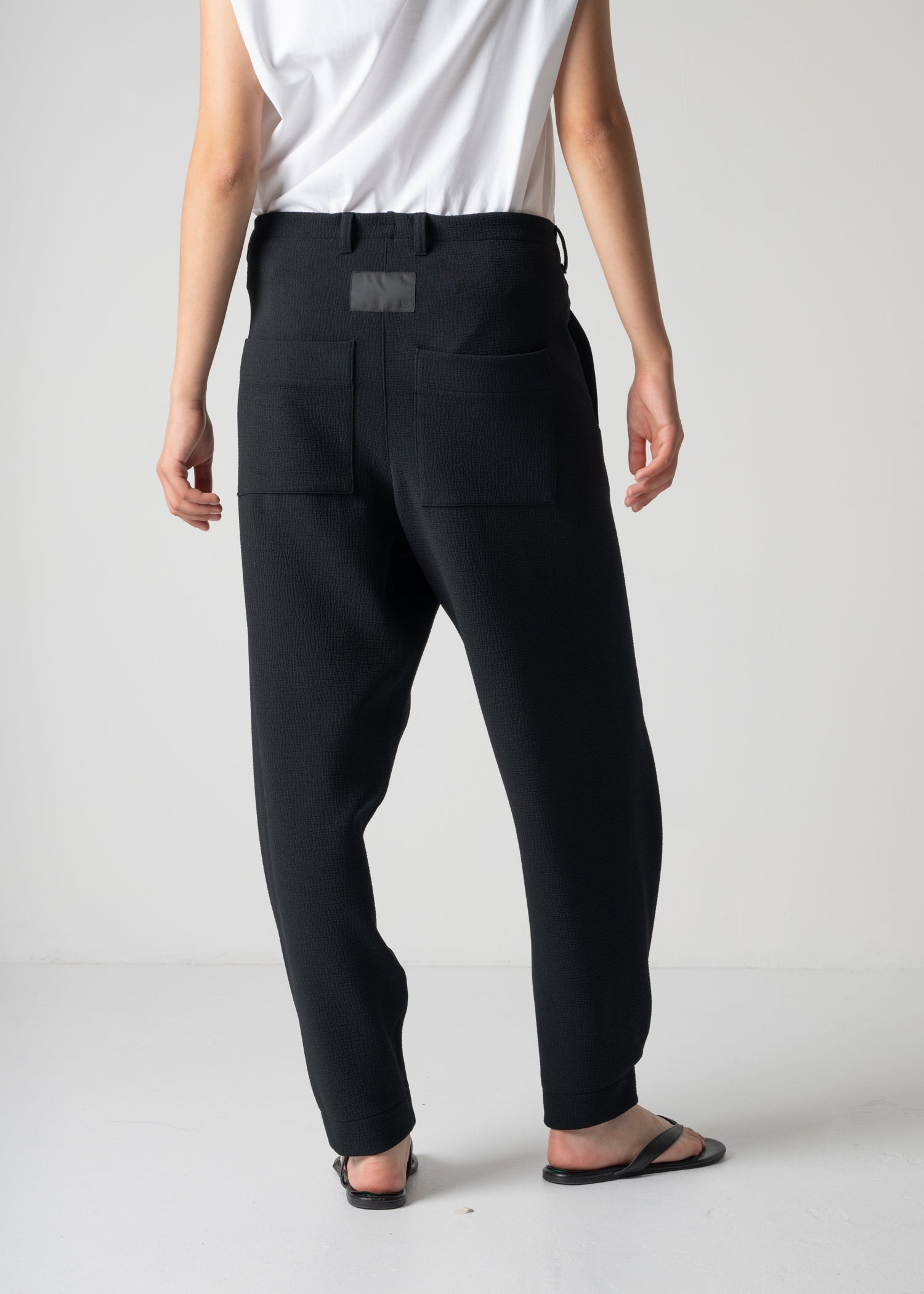 45 LANA TROUSERS / WRINKLE JERSEY - C12