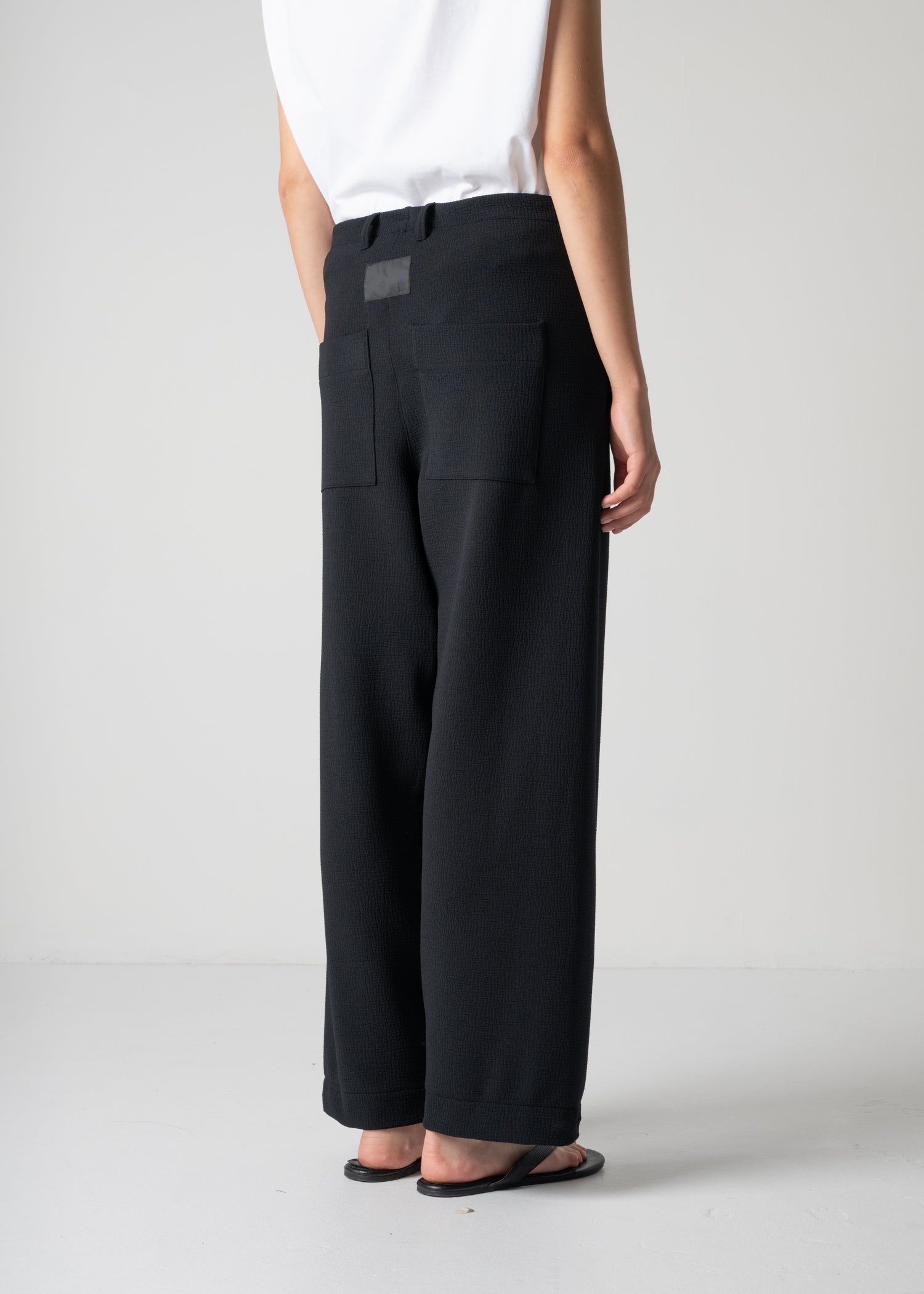 45 LANA TROUSERS / WRINKLE JERSEY - C12