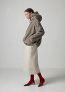 45 ODALIS ZIP PARKA / ECO MINK - C15