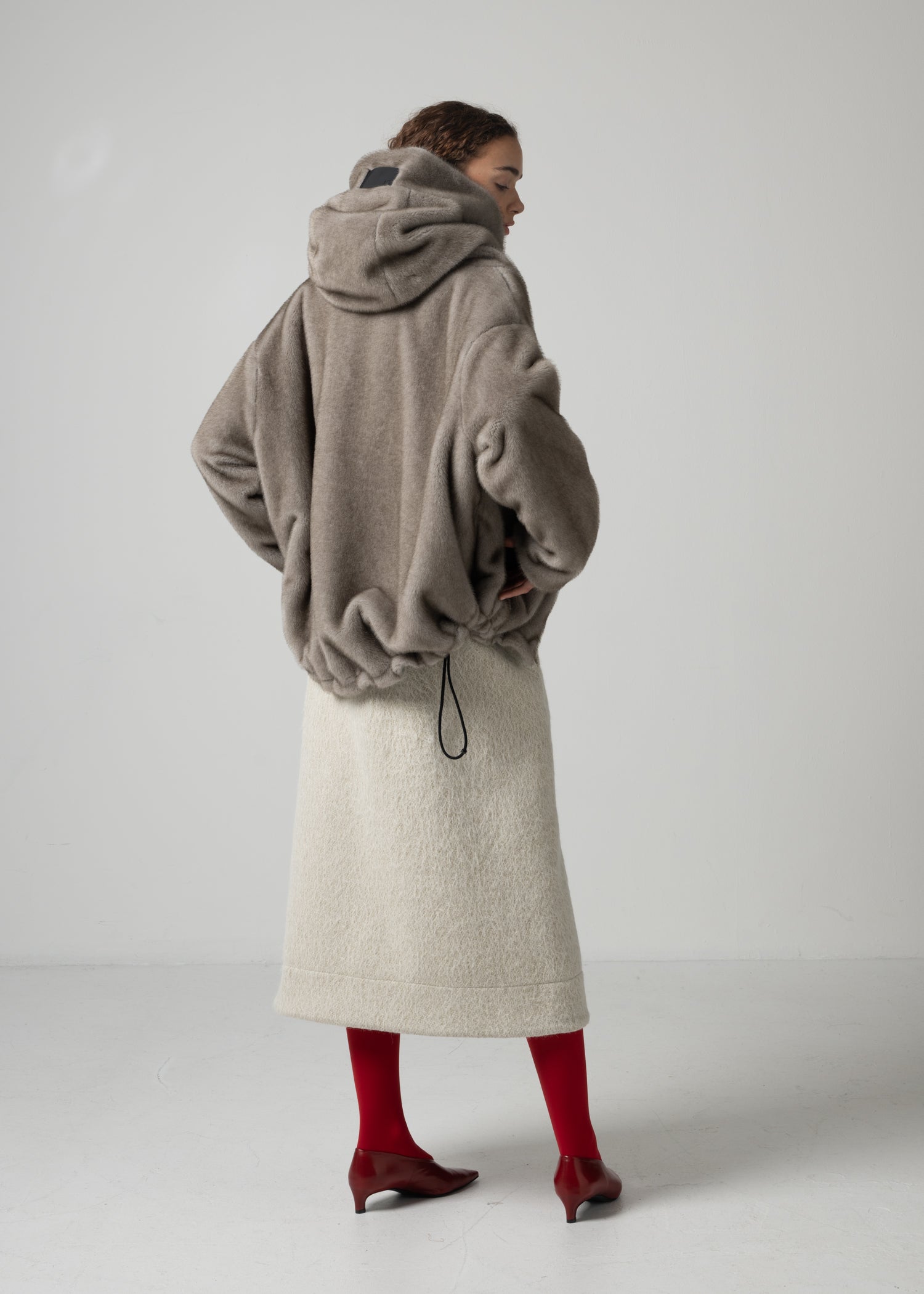 45 ODALIS ZIP PARKA / ECO MINK - C15