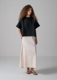 46 JENIFFER FLAIR SKIRT / DUCHESS SATIN STRETCH - C14
