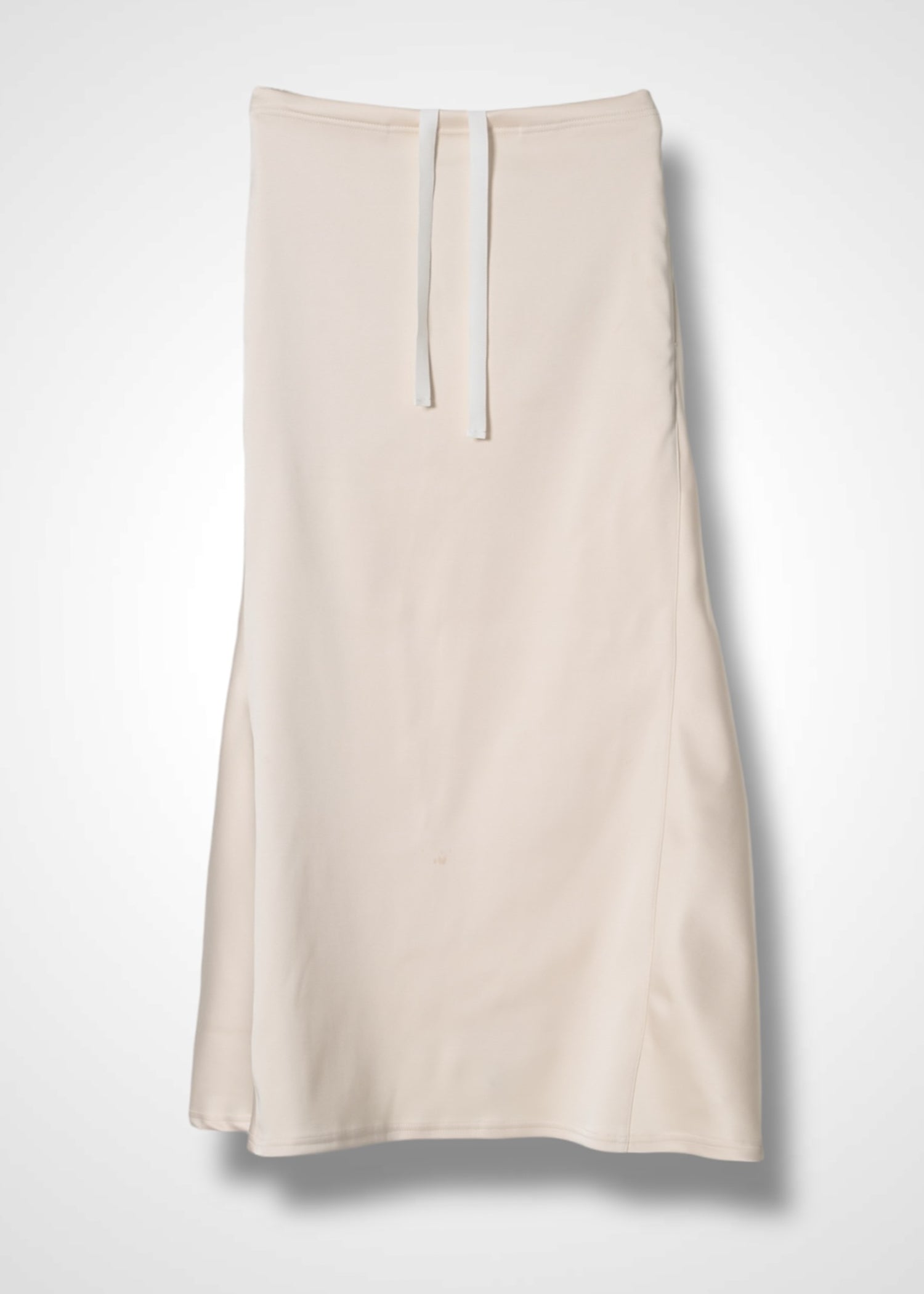 JENIFFER FLAIR SKIRT, Straight line satin skirt, Made in Japan