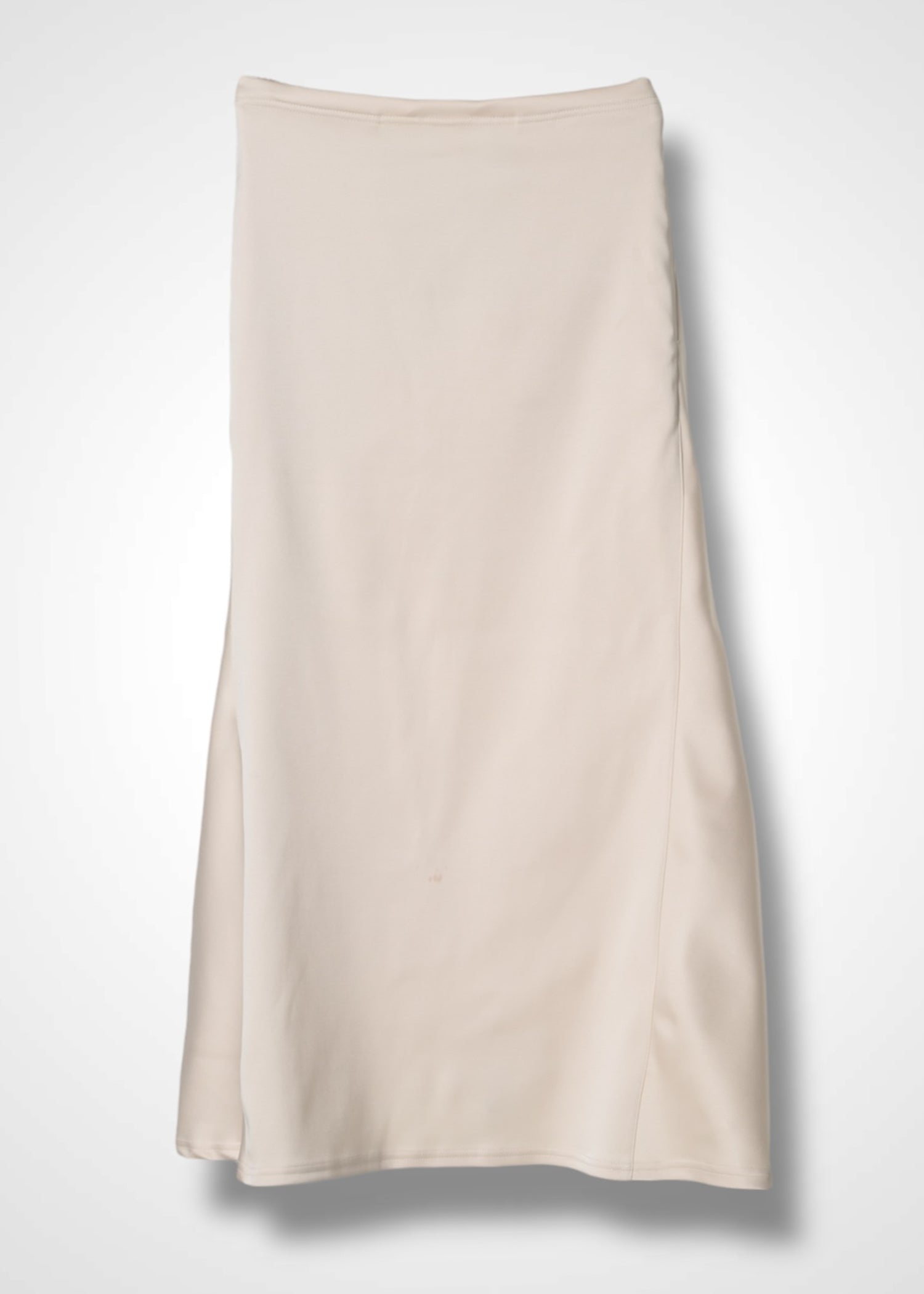 JENIFFER FLAIR SKIRT, Straight line satin skirt, Made in Japan