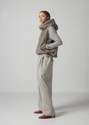 46 ORAH HOODY CROPPED VEST / ECO MINK - C15