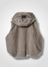 46 ORAH HOODY CROPPED VEST / ECO MINK - C15