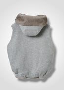 46 ORAH HOODY CROPPED VEST / ECO MINK - C15