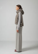 46 ORAH HOODY CROPPED VEST / ECO MINK - C15