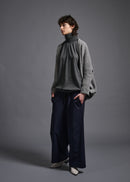 Long-sleeved bolero, lt grey, cogthebigsmoke, one size fits all, sustainable fashion, less is more, made in Japan, quiet luxury, minimalist