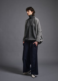 Long-sleeved bolero, lt grey, cogthebigsmoke, one size fits all, sustainable fashion, less is more, made in Japan, quiet luxury, minimalist
