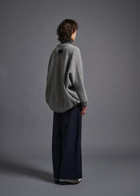 Long-sleeved bolero, lt grey, cogthebigsmoke, one size fits all, sustainable fashion, less is more, made in Japan, quiet luxury, minimalist